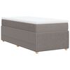 vidaXL &Kappa;&rho;&epsilon;&beta;ά&tau;&iota; Boxspring &mu;&epsilon; &Sigma;&tau;&rho;ώ&mu;&alpha; Taupe 90x200 &epsilon;&kappa;. &Upsilon;&phi;&alpha;&sigma;&mu;ά&tau;&iota;&nu;&omicron;