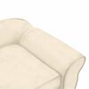vidaXL Καναπές - Κρεβάτι Σκύλου Κρεμ 72 x 45 x 30 εκ. Βελουτέ