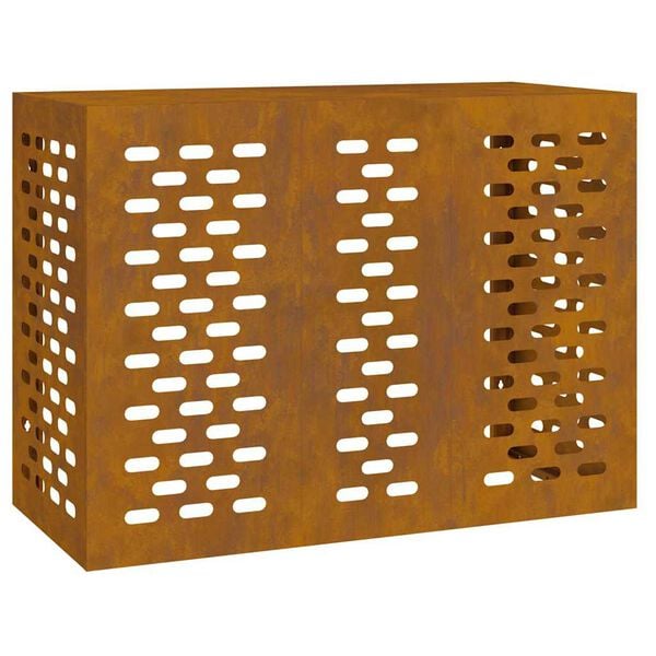 vidaXL Κάλυμμα κλιματιστικού Σκ rusty 110 x 50 x 80 cm
