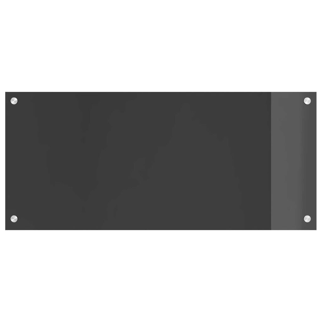 vidaXL Κουζίνα Πλακάκι Σκούρο Γκρι 90x40x0,6 εκ. Ψημένο Γυαλί