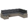 vidaXL &Sigma;&epsilon;&tau; &Kappa;&alpha;&nu;&alpha;&pi;έ &Kappa;ή&pi;&omicron;&upsilon; &mu;&epsilon; &mu;&alpha;&xi;&iota;&lambda;ά&rho;&iota; 8 pcs &Gamma;&kappa;&rho;&iota; &Pi;&omicron;&lambda;&upsilon; &rho;ά&tau;&alpha;&nu;