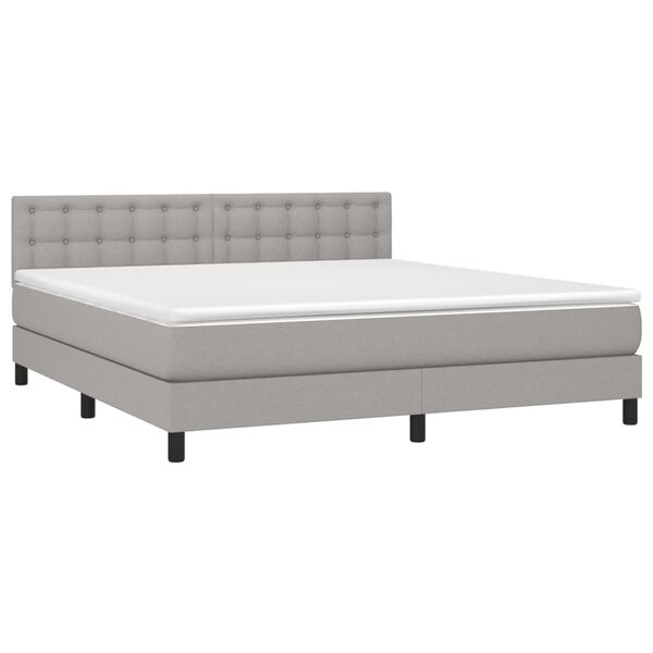 vidaXL &Kappa;&rho;&epsilon;&beta;ά&tau;&iota; Boxspring &mu;&epsilon; &Sigma;&tau;&rho;ώ&mu;&alpha; &Alpha;&nu;. &Pi;&rho;ά&sigma;&iota;&nu;&omicron; 160x200&epsilon;&kappa; &Upsilon;&phi;&alpha;&sigma;&mu;ά&tau;&iota;&nu;&omicron;