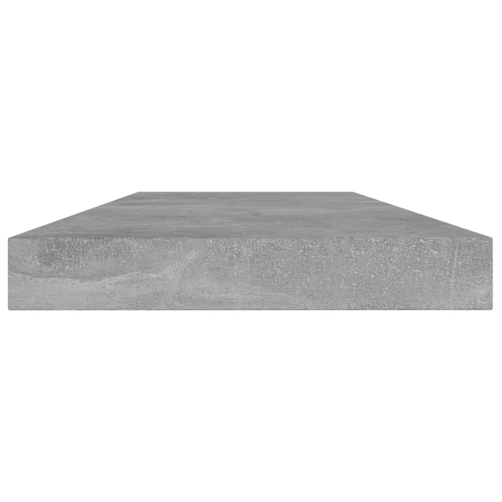 vidaXL Ράφια Βιβλιοθήκης 4 τεμ. Γκρι Σκυροδ. 40x10x1,5 εκ. Επεξ.Ξύλο