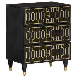 vidaXL Κομοδίνο 50 x 33 x 60 εκ. από Μασίφ Ξύλο Μάνγκο