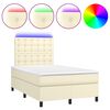 vidaXL &Kappa;&rho;&epsilon;&beta;ά&tau;&iota; Boxspring &mu;&epsilon; &Sigma;&tau;&rho;ώ&mu;&alpha; & LED &Kappa;&rho;&epsilon;&mu; 120x200 &epsilon;&kappa;. &Sigma;&upsilon;&nu;&theta;. &Delta;έ&rho;&mu;&alpha;