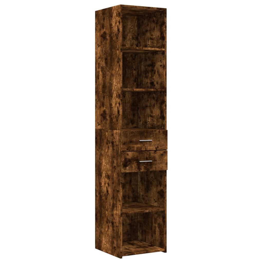 vidaXL Ντουλάπι Αποθήκευσης Στενό Δρυς 40x42,5x225 εκ. Επεξεργ. Ξύλο