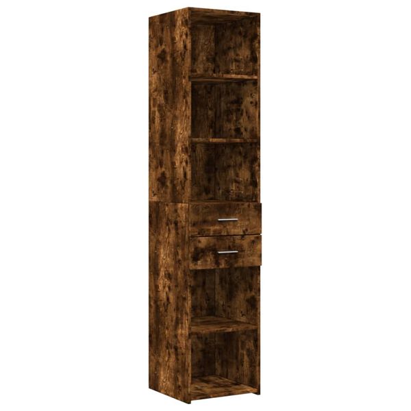 vidaXL Ντουλάπι Αποθήκευσης Στενό Δρυς 40x42,5x225 εκ. Επεξεργ. Ξύλο