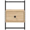 vidaXL Κομοδίνο Επιτοίχιο Sonoma Δρυς 35x30x51 εκ. από Επεξεργ. Ξύλο