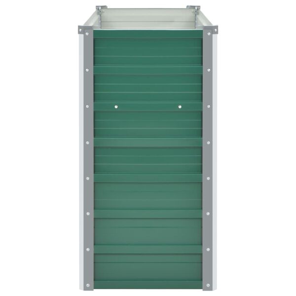 vidaXL Ζαρντινιέρα Υπερυψωμένη Πράσινη 160x40x77 εκ. Γαλβαν. Χάλυβας