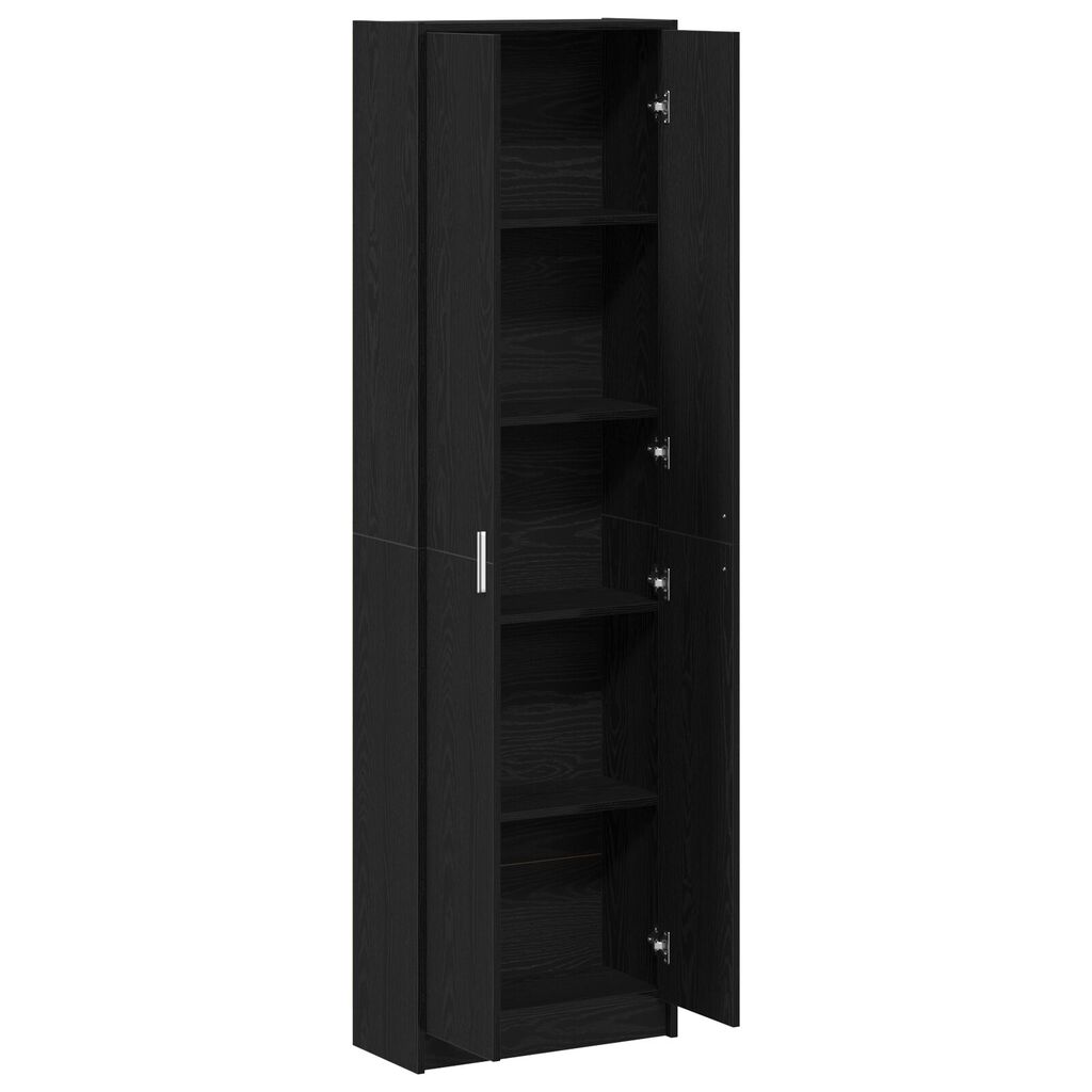 vidaXL Ντουλάπα Μαύρης Βελανιδιάς 55x25x189 cm Επεξεργασμένου Ξύλου