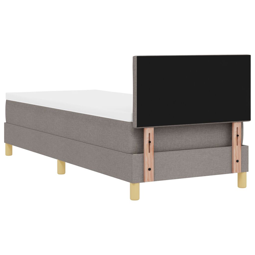 vidaXL Κρεβάτι με Σπαστό Στρώμα Γκρι 80x200 cm Ύφασμα