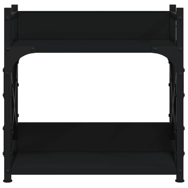 vidaXL Βάση Εκτυπωτή 2 Επιπέδων Μαύρη 40x20x40 εκ Επεξεργασμένο Ξύλο