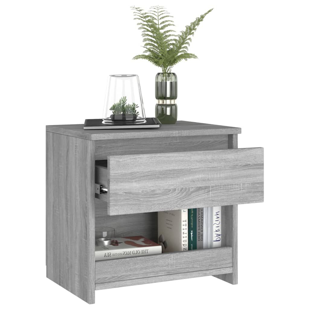 vidaXL Κομοδίνο Γκρι Sonoma 40 x 30 x 39 εκ. από Επεξεργασμένο Ξύλο