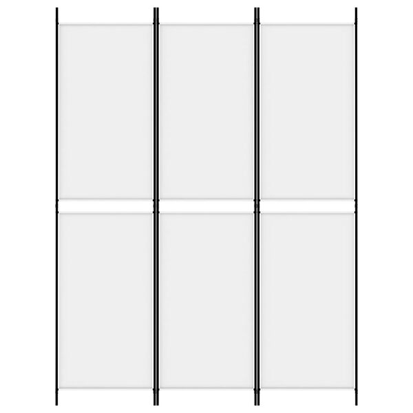 vidaXL Διαχωριστικό Δωματίου με 3 Πάνελ Λευκό 150 x 200 εκ. Υφασμάτινο
