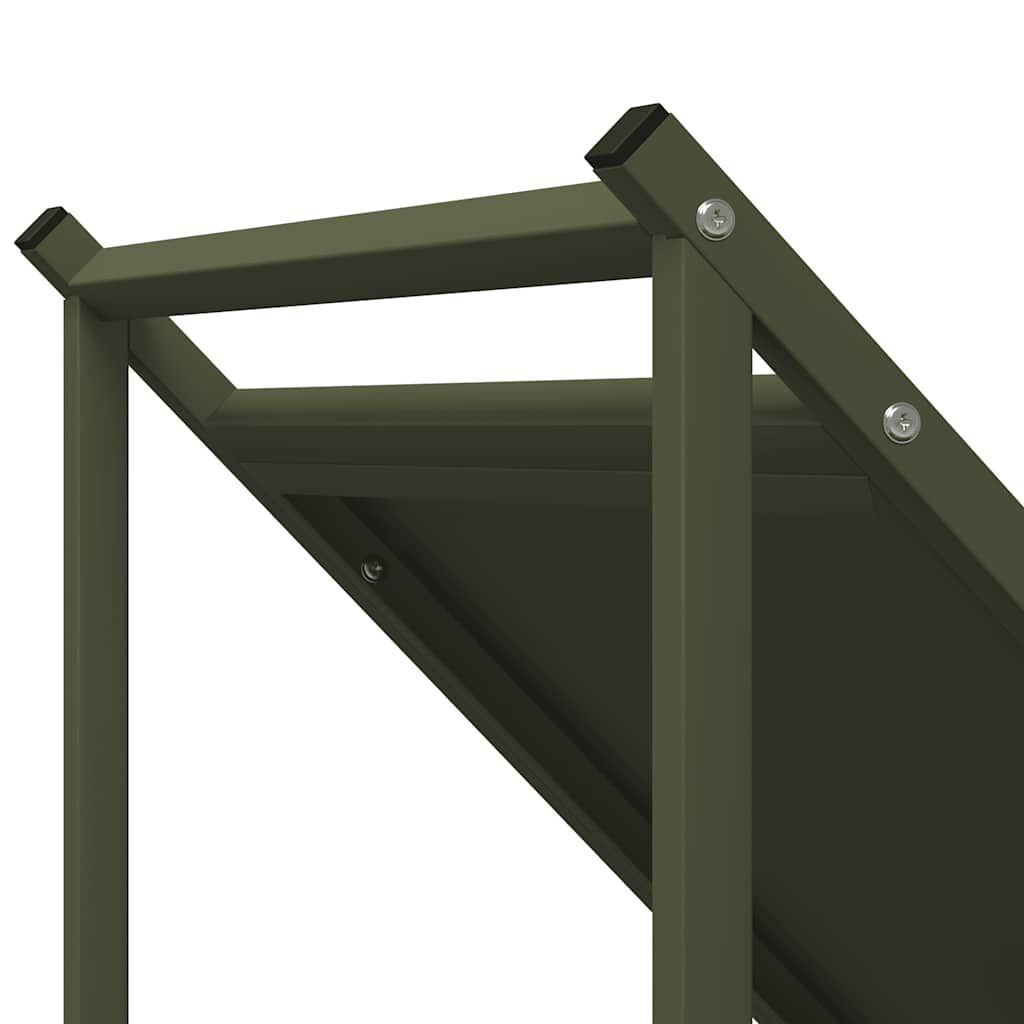 vidaXL Ράφι Καυσόξυλων 70x43x34,5 εκ. Χάλυβας ψυχρής έλασης