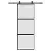 vidaXL &Sigma;&upsilon;&rho;ό&mu;&epsilon;&nu;&eta; &pi;ό&rho;&tau;&alpha; &mu;&epsilon; &sigma;&epsilon;&tau; &upsilon;&lambda;&iota;&kappa;&omicron;ύ 76x205 cm &alpha;&pi;ό &gamma;&upsilon;&alpha;&lambda;ί&&Alpha;&lambda;&omicron;&upsilon;&mu;ί&nu;&iota;&omicron;