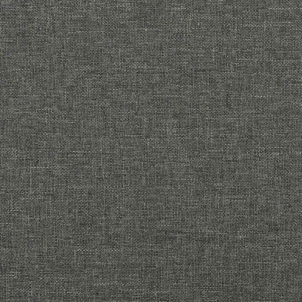 vidaXL Κρεβάτι Boxspring με Στρώμα Σκούρο Γκρι 120x190 εκ Υφασμάτινο