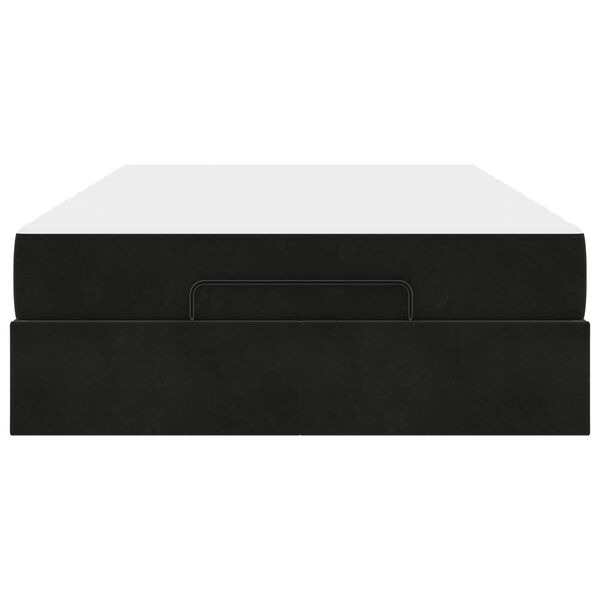 vidaXL &Sigma;&kappa;&epsilon;&lambda;&epsilon;&tau;ό&sigmaf; &Kappa;&rho;&epsilon;&beta;&alpha;&tau;&iota;&omicron;ύ &mu;&epsilon; &sigma;&tau;&rho;ώ&mu;&alpha; &Mu;&alpha;ύ&rho;&omicron; 120 x 190 cm &Beta;&epsilon;&lambda;&omicron;ύ&delta;&omicron;