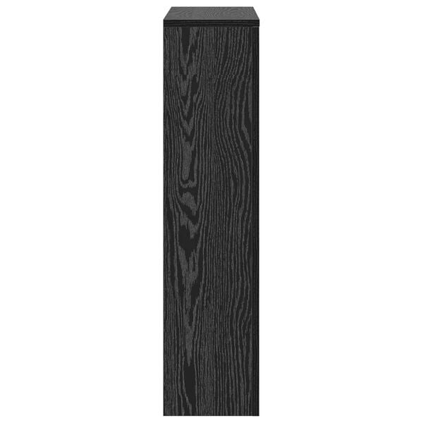 vidaXL Καλύμμα καυστήρα Μαύρη Δρυ 78x20x82 εκ. Επεξεργασμένο ξύλο