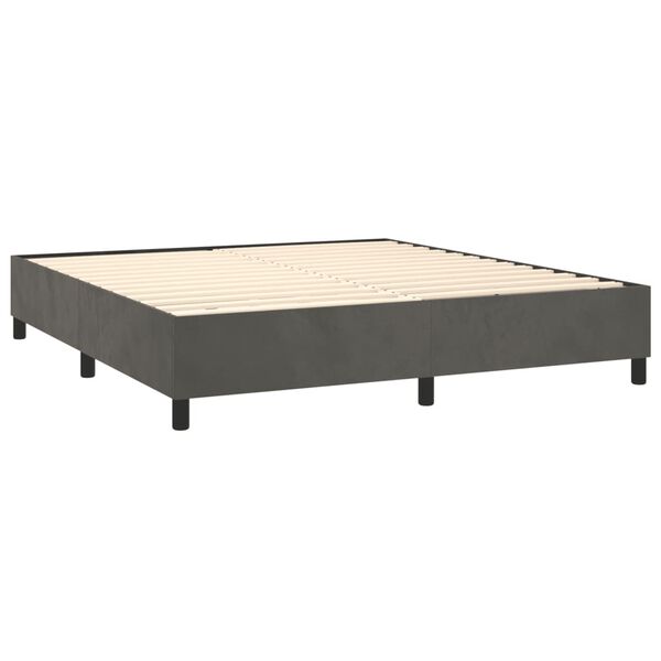 vidaXL &Kappa;&rho;&epsilon;&beta;ά&tau;&iota; Boxspring &mu;&epsilon; &Sigma;&tau;&rho;ώ&mu;&alpha; &Sigma;&kappa;&omicron;ύ&rho;&omicron; &Gamma;&kappa;&rho;&iota; 160x200 &epsilon;&kappa;. &Beta;&epsilon;&lambda;&omicron;ύ&delta;&iota;&nu;&omicron;