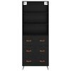 vidaXL Highboard &Mu;&alpha;ύ&rho;&eta; &delta;&rho;&upsilon;&sigmaf; 69,5 x 34 x 180 &epsilon;&kappa;. &Epsilon;&pi;&epsilon;&xi;&epsilon;&rho;&gamma;&alpha;&sigma;&mu;έ&nu;&omicron; &xi;ύ&lambda;&omicron;