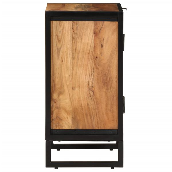 vidaXL Ντουλάπι Μπάνιου Επιτοίχιο 40x30x60 εκ. Μασίφ Ακακία/Σίδερο