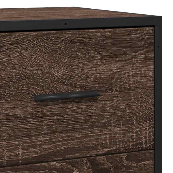 vidaXL Συρταριέρα καφέ δρυς 68x35x76 cm Κατασκευασμένο ξύλο