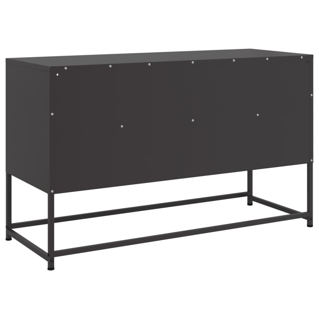 vidaXL Έπιπλο Τηλεόρασης Μαύρο 100,5x39x60,5 εκ. Ατσάλινο