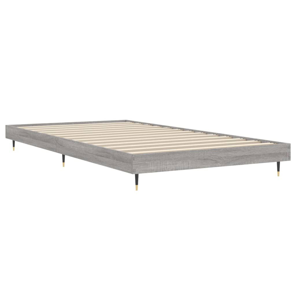 vidaXL Πλαίσιο Κρεβατιού Γκρι Sonoma 100x200 εκ. Επεξεργασμένο Ξύλο