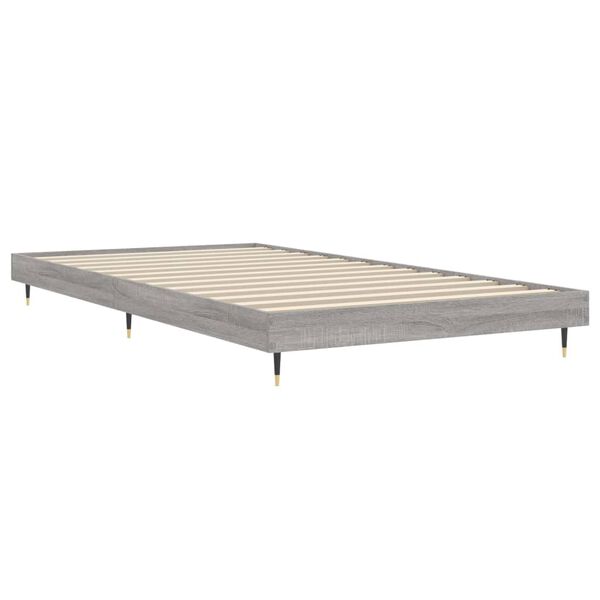 vidaXL Πλαίσιο Κρεβατιού Γκρι Sonoma 100x200 εκ. Επεξεργασμένο Ξύλο