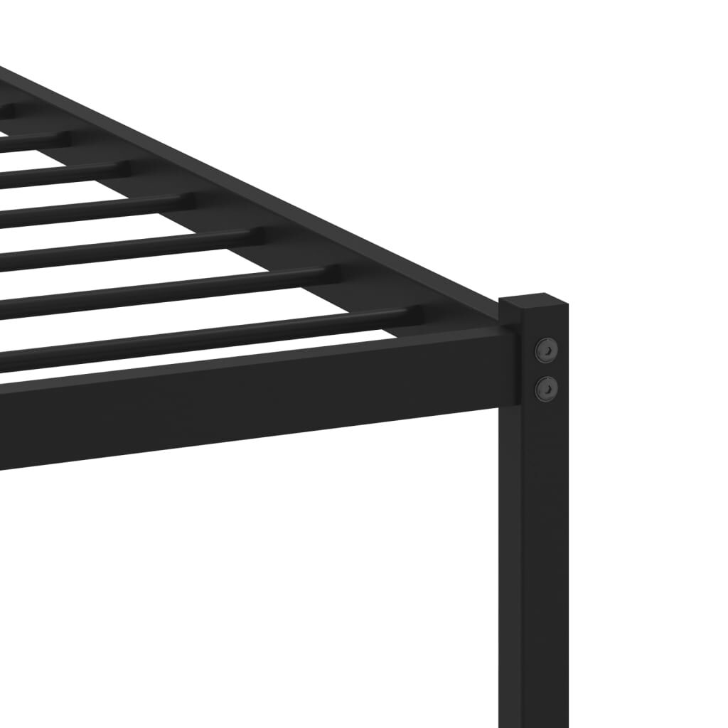 vidaXL Σκελετός Κρεβ. Χωρίς Στρώμα Sonoma Δρυς 90x200 εκ. Μεταλλικό
