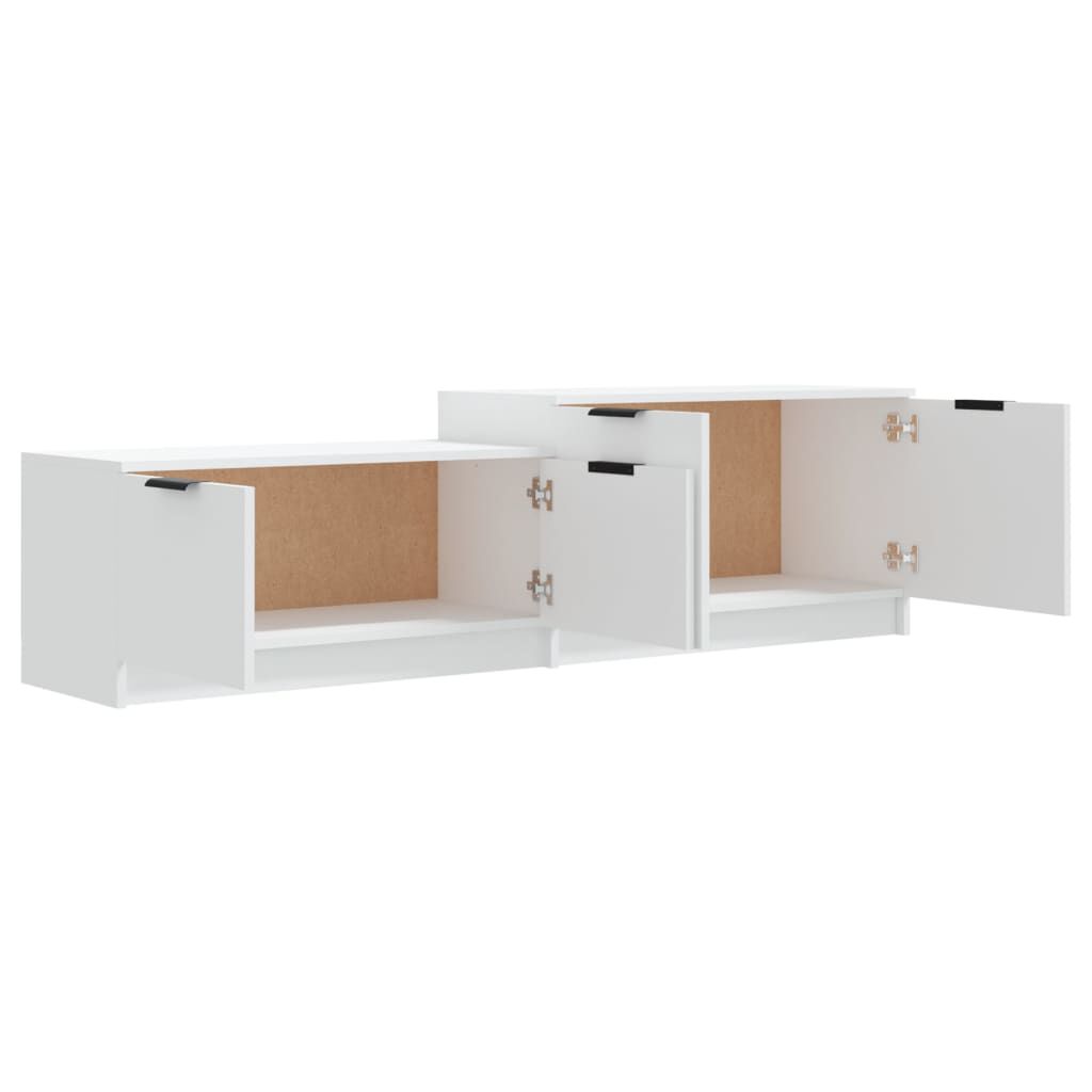 vidaXL Έπιπλο Τηλεόρασης Λευκό 158,5x36x45 εκ. Επεξεργασμένο Ξύλο