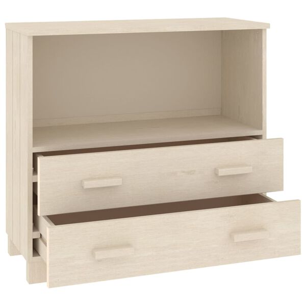 vidaXL Ντουλάπι HAMAR Καφέ Μελί 85 x 35 x 80 εκ. Μασίφ Ξύλο Πεύκου