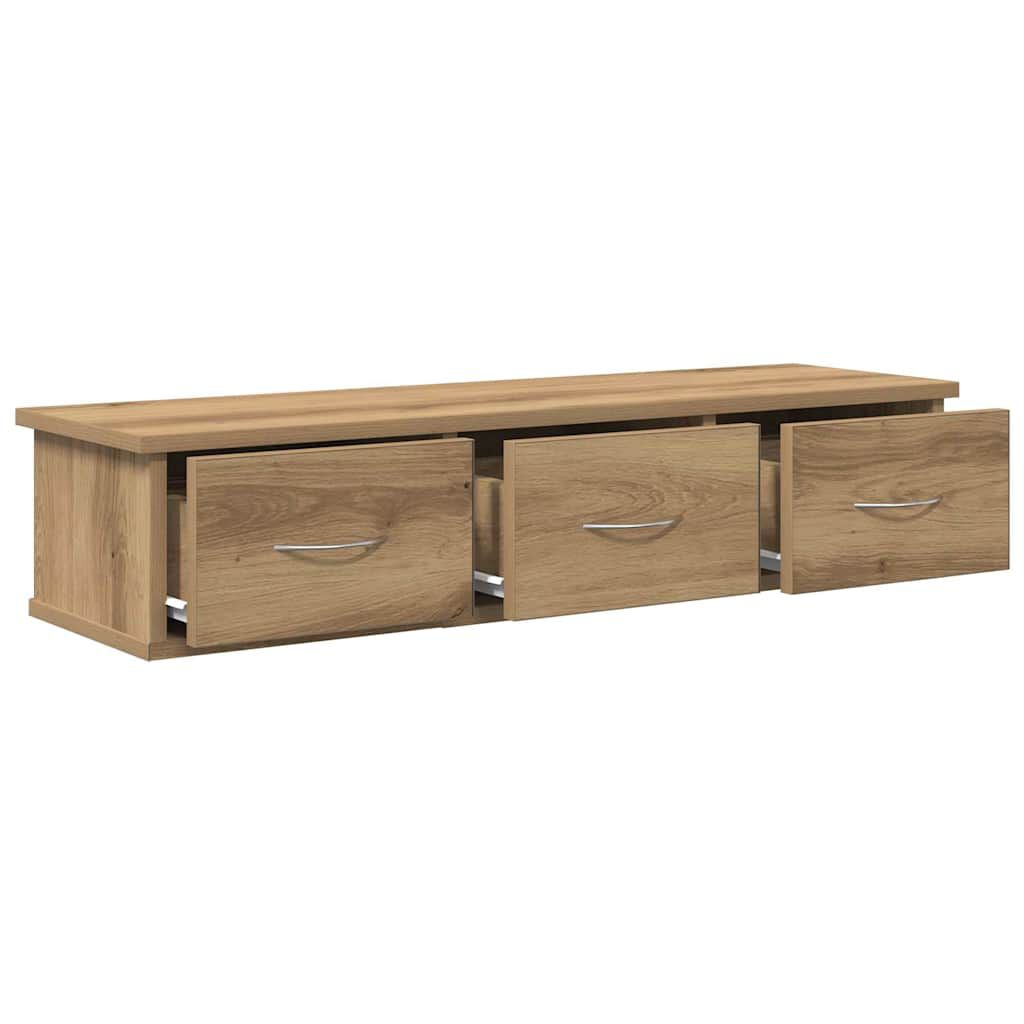 vidaXL Ντουλάπι Τοίχου Αρτισιανή Δρυς 88x26x18,5 εκ Επεξεργασμένο Ξύλο