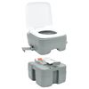 vidaXL Σετ κάμπινγκ 2 pcs Γκρι 50.5 x 33 x 103 εκ Πλαστικό