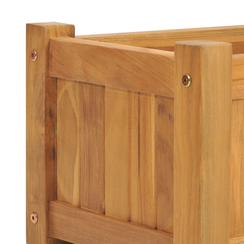 vidaXL Ζαρντινιέρα Υπερυψωμένη 150 x 30 x 25 εκ. από Μασίφ Ξύλο Teak