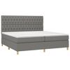 vidaXL &Kappa;&rho;&epsilon;&beta;ά&tau;&iota; Boxspring &mu;&epsilon; &Sigma;&tau;&rho;ώ&mu;&alpha; & LED &Sigma;&kappa;.&Gamma;&kappa;&rho;&iota; 200x200&epsilon;&kappa;. &Upsilon;&phi;&alpha;&sigma;&mu;ά&tau;&iota;&nu;&omicron;