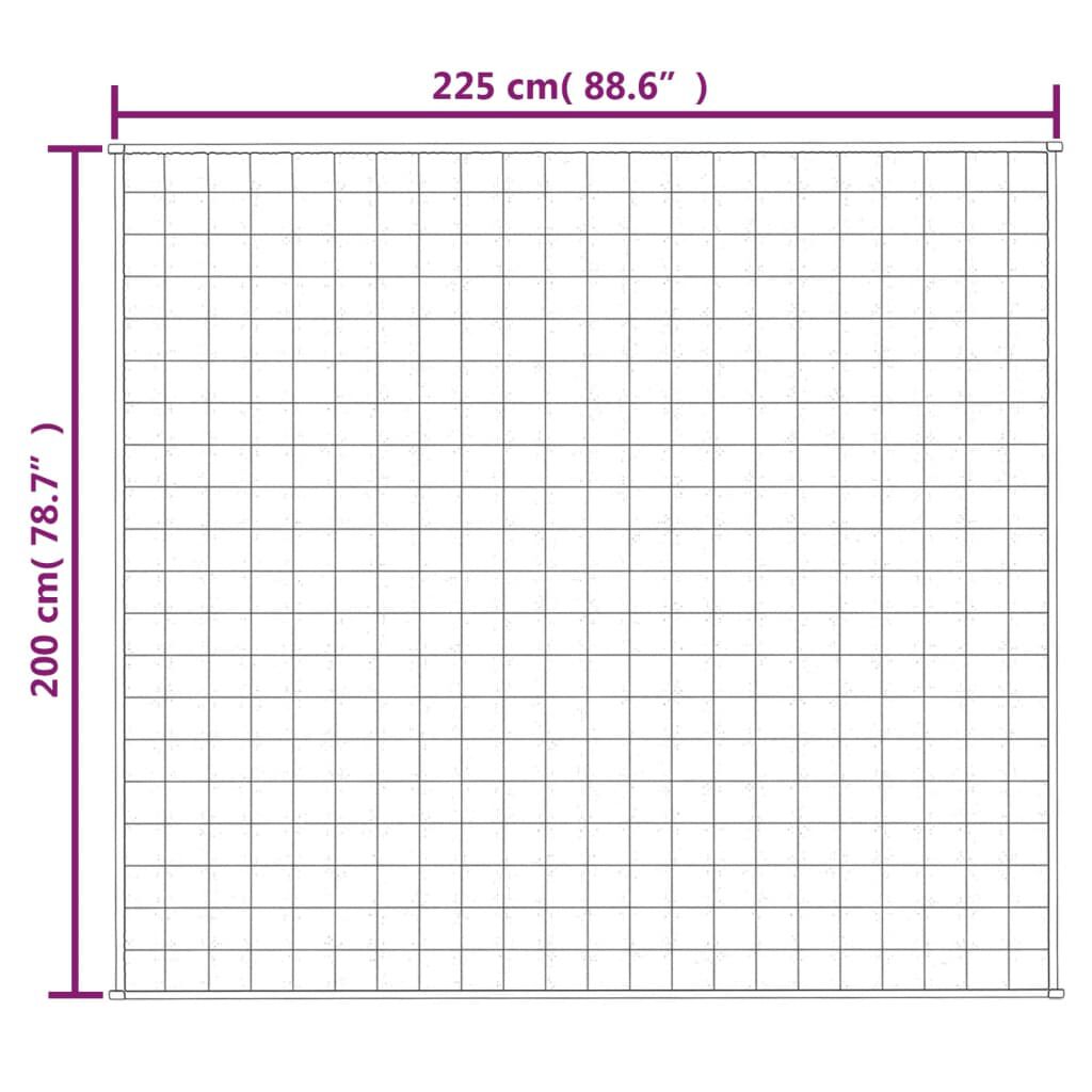 vidaXL Κουβέρτα Βαρύτητας Μπλε 200 x 225 εκ. 13 κ. Υφασμάτινη