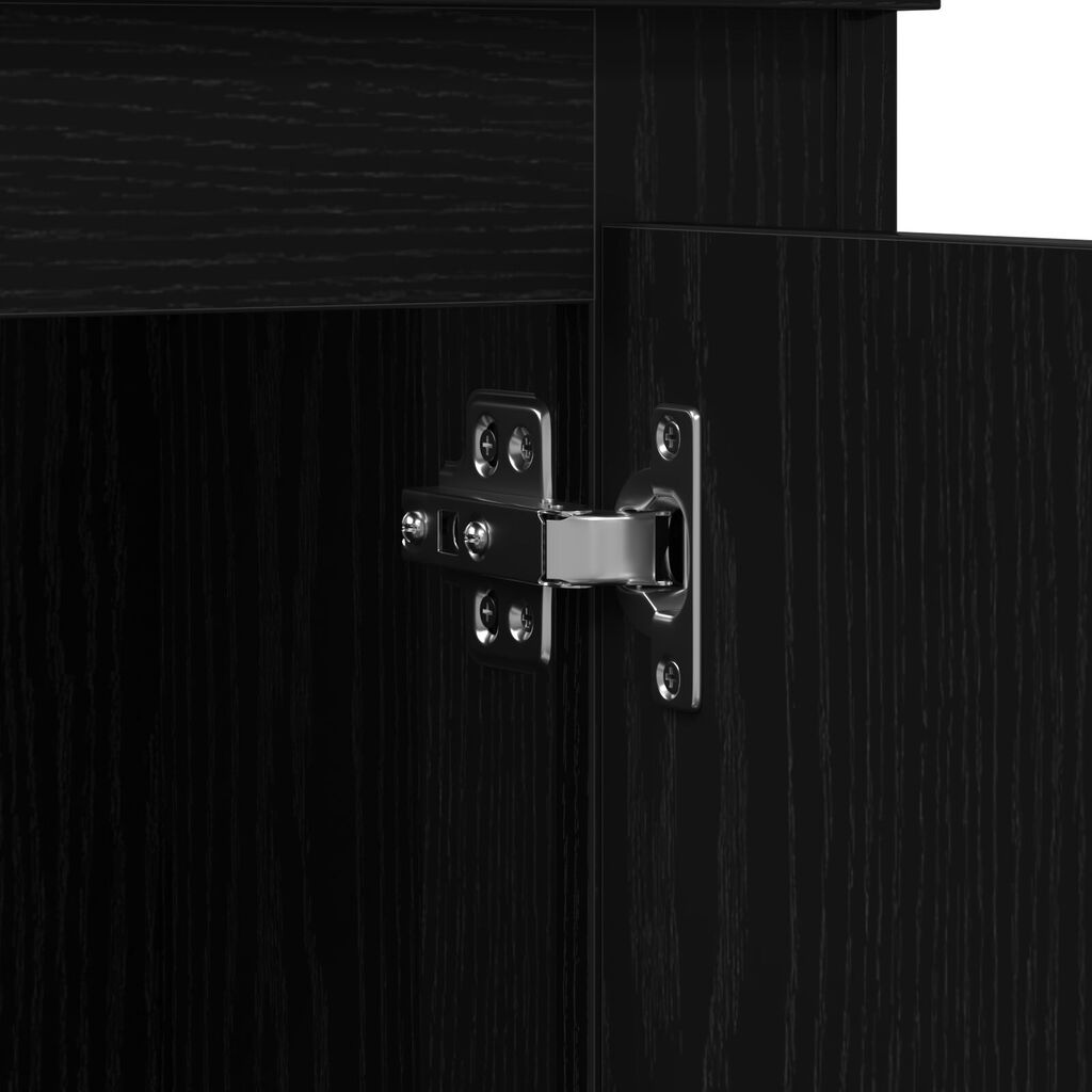 vidaXL Υψηλό ντουλάπι Μαύρη Δρυς 36x35,5x103,5 εκ Επεξεργασμένο Ξύλο