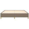 vidaXL Σκελετός Κρεβατιού Χωρίς Στρώμα Taupe 180x200 εκ. Υφασμάτινο