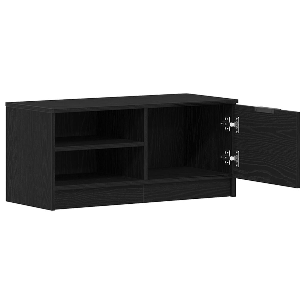 vidaXL Επίπλο TV Μαύρο Δρυς 80x35x36,5 εκ Κατασκευασμένο ξύλο