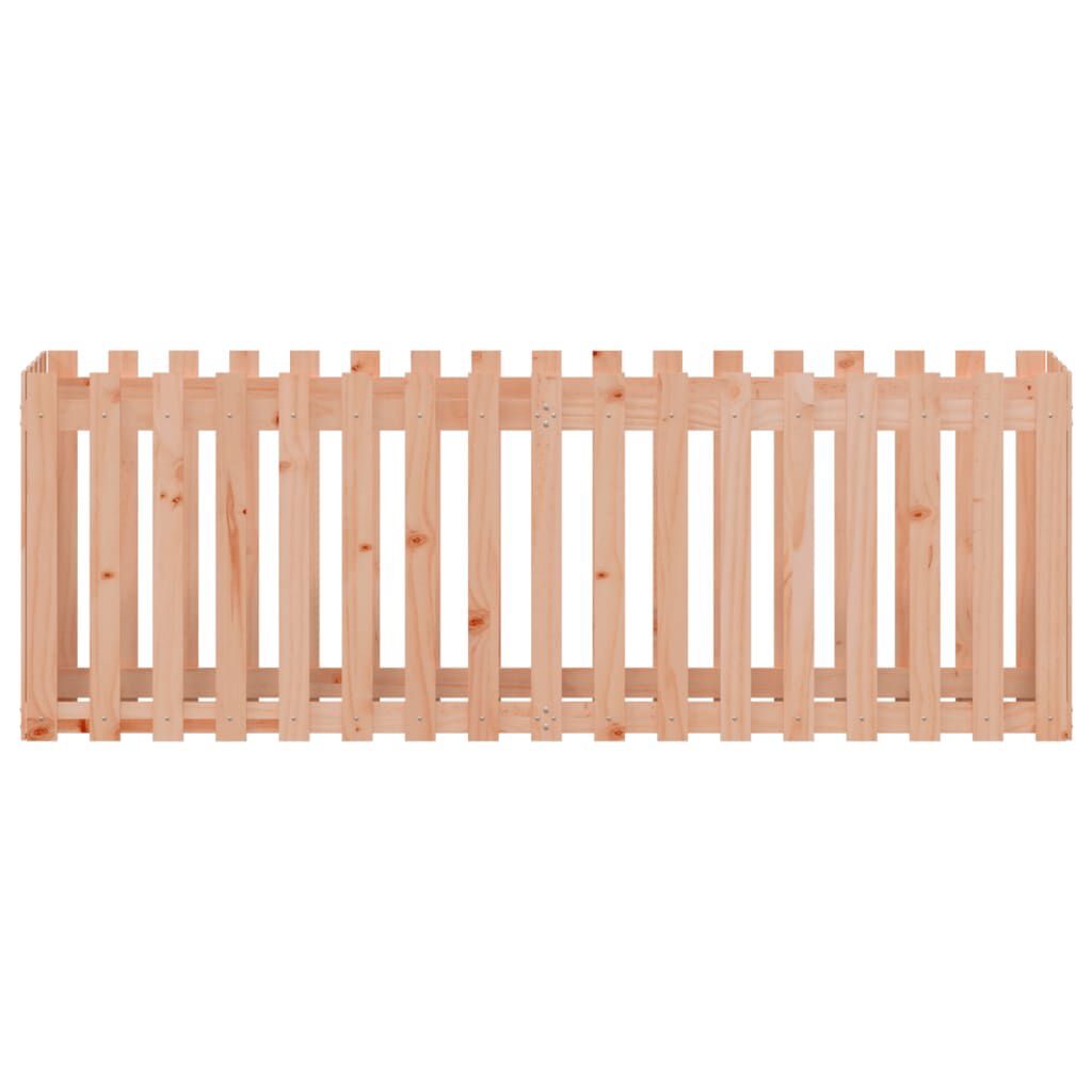 vidaXL Ζαρντινιέρα με Σχέδιο Φράχτη 200x50x70 εκ. Μασίφ Ψευδοτσούγκα