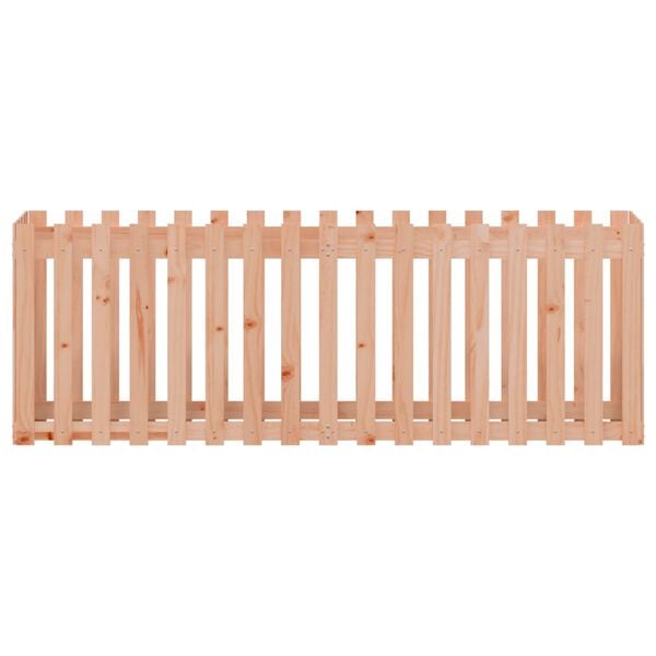 vidaXL Ζαρντινιέρα με Σχέδιο Φράχτη 200x50x70 εκ. Μασίφ Ψευδοτσούγκα