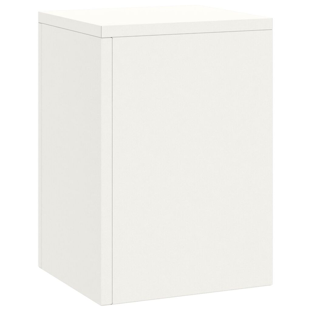 VidaXL Εξωτερικές βάσεις φυτών Pillar 3 pcs Λευκό Ατσάλι