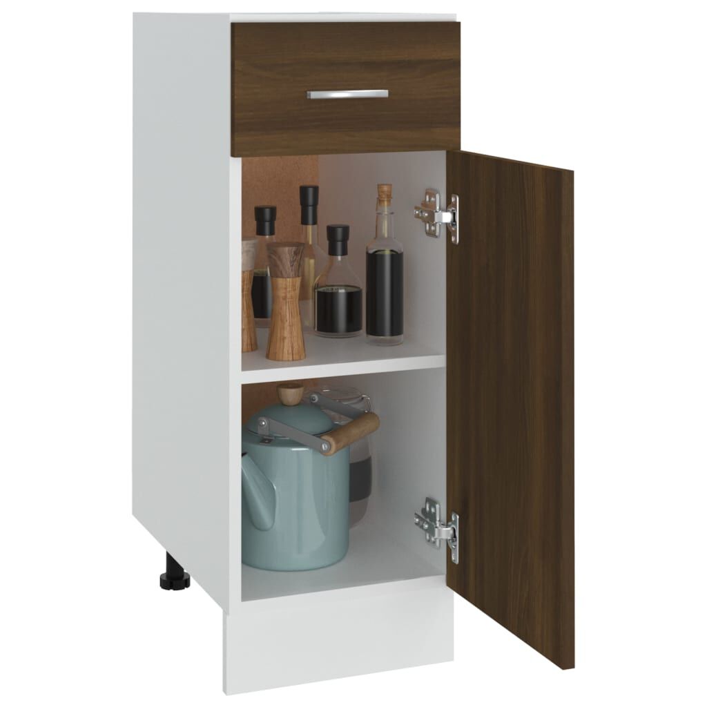 vidaXL Έπιπλο Με Συρτάρι Lyon Καφέ Δρυς 30 x 46 x 81,5εκ.
