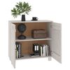 vidaXL Ντουλάπι HAMAR Λευκό 85 x 35 x 80 εκ. από Μασίφ Ξύλο Πεύκου