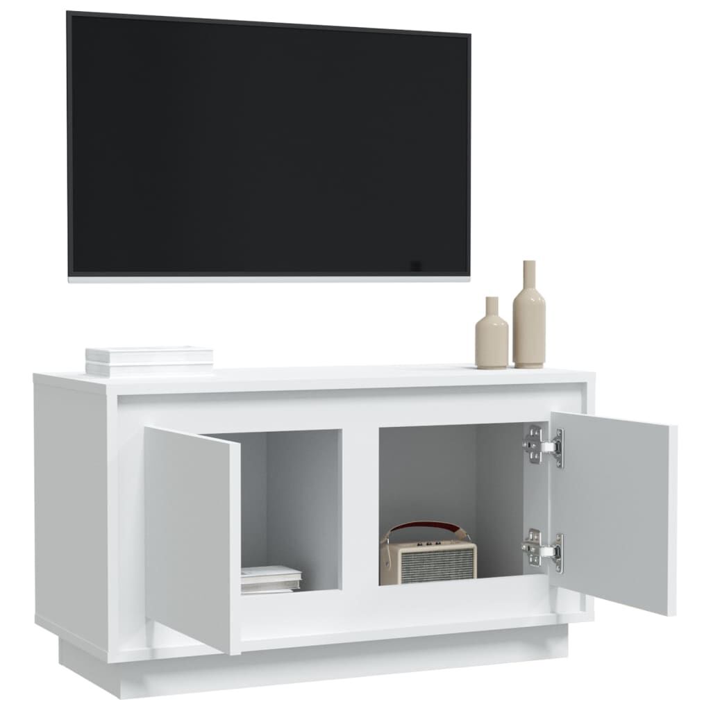 vidaXL Έπιπλο Τηλεόρασης Λευκό 80 x 35 x 45 εκ. από Επεξεργασμένο Ξύλο