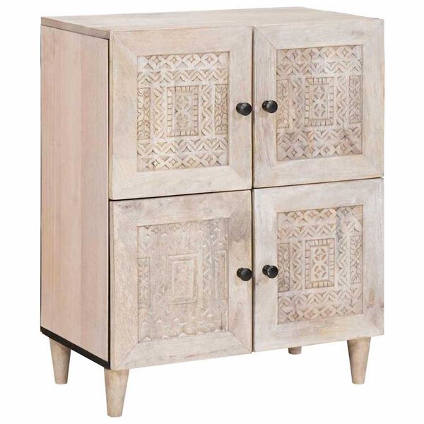 vidaXL Πλαϊνό γραφείο Λευκό 33.5 x 60 x 75 εκ