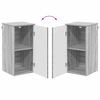 vidaXL Ντουλάπι Μπάνιου με αποθήκευση Γκρι sonoma 30 x 31,5 x 61 εκ