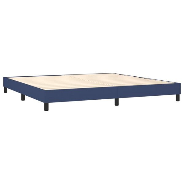 vidaXL &Kappa;&rho;&epsilon;&beta;ά&tau;&iota; Boxspring &mu;&epsilon; &Sigma;&tau;&rho;ώ&mu;&alpha; &Mu;&pi;&lambda;&epsilon; 200x200 &epsilon;&kappa;. &Upsilon;&phi;&alpha;&sigma;&mu;ά&tau;&iota;&nu;&omicron;